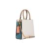 Coach Pepper 17 Color Block Magnetic Closure Detachable Shoulder Strap Leather Music Score Handbag Women Handbag White Lilac CA620-IMCAH