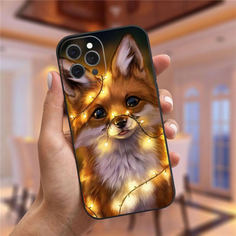 Hayvan Aslan Kurt Kaplan leopar Yumuşak Silikon Kılıf iPhone 11 12 13 Pro XS Max XR XS 7 Plus 8 Plus 6 6s SE 2020 12 Mini Kılıf