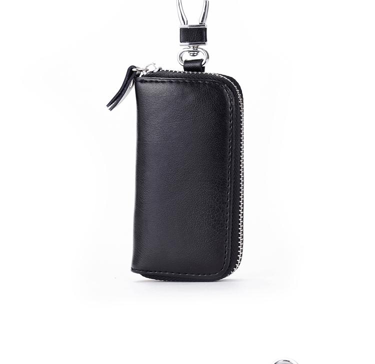 Trendy Unisex Genuine Leather Large Capacity Car Key Case