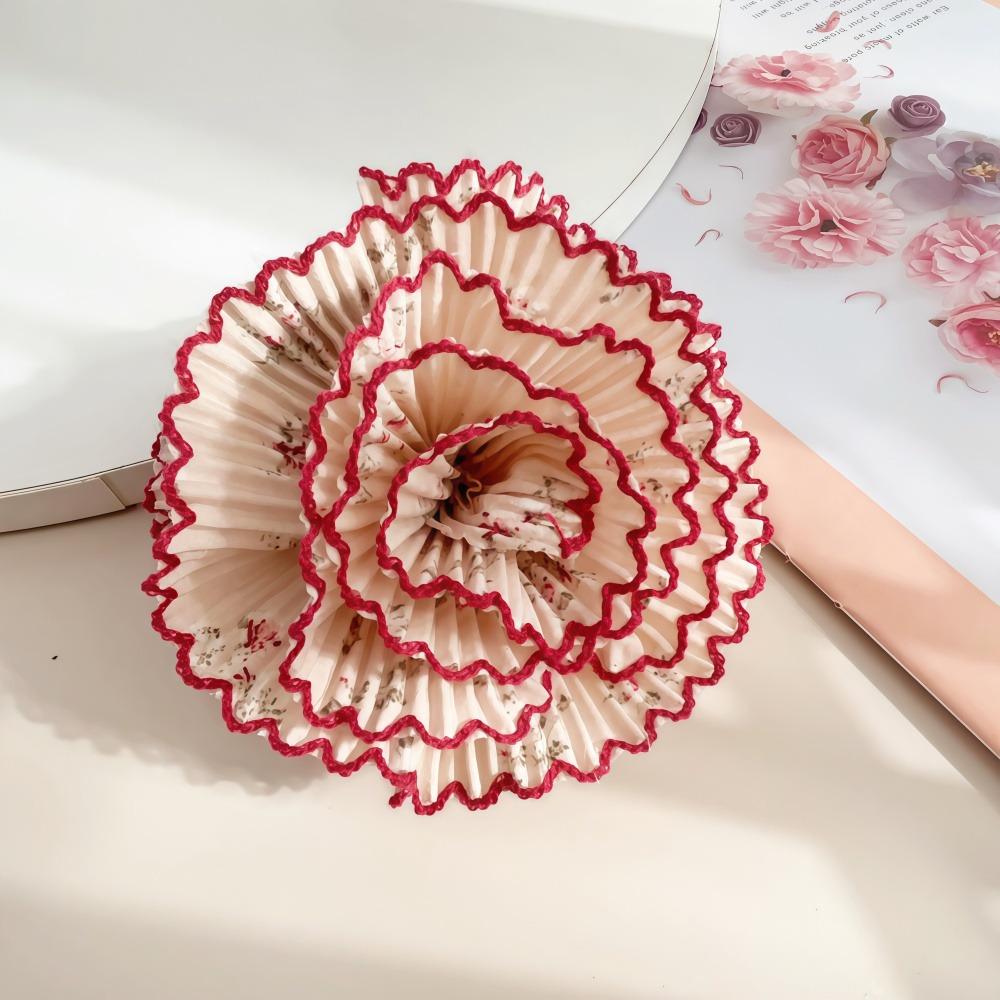 

Богемные тканевые плиссированные цветочные заколки-крабы для волос для женщин, девушек, винтажные аксессуары для укладки волос, новые