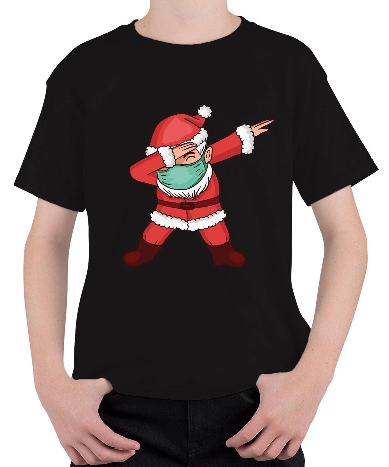 Dabbing Santa Covid Maske - Weihnachten Weihnachtsgeschenk Christmas Unisex Kind XXL
