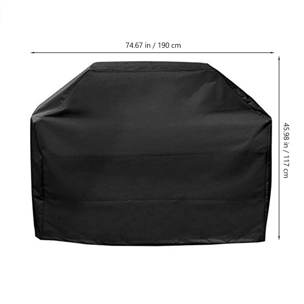 Bbq Grill Cover Heavy Duty Oxford Cloth Waterproof Outdoor Patio Barbecue Smoker Protective Cover 150x100x125cm