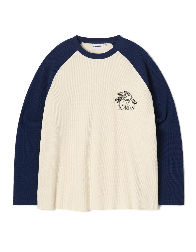 LORES 2-Tone Raglan Thermal - Blue