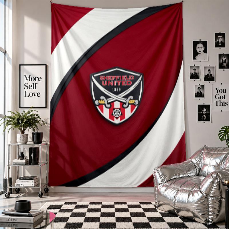 Sheffield United Football Wall Tapestry Home Decor Wall Hanging Cloth for Bedroom Living Room Background