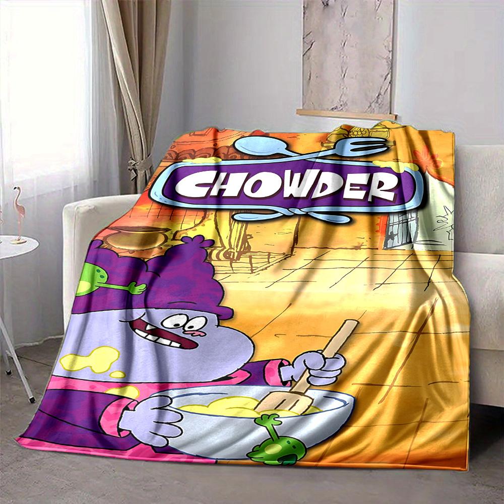 1pc Chowder Soup Blanket Versatile for Couch, Office Bed