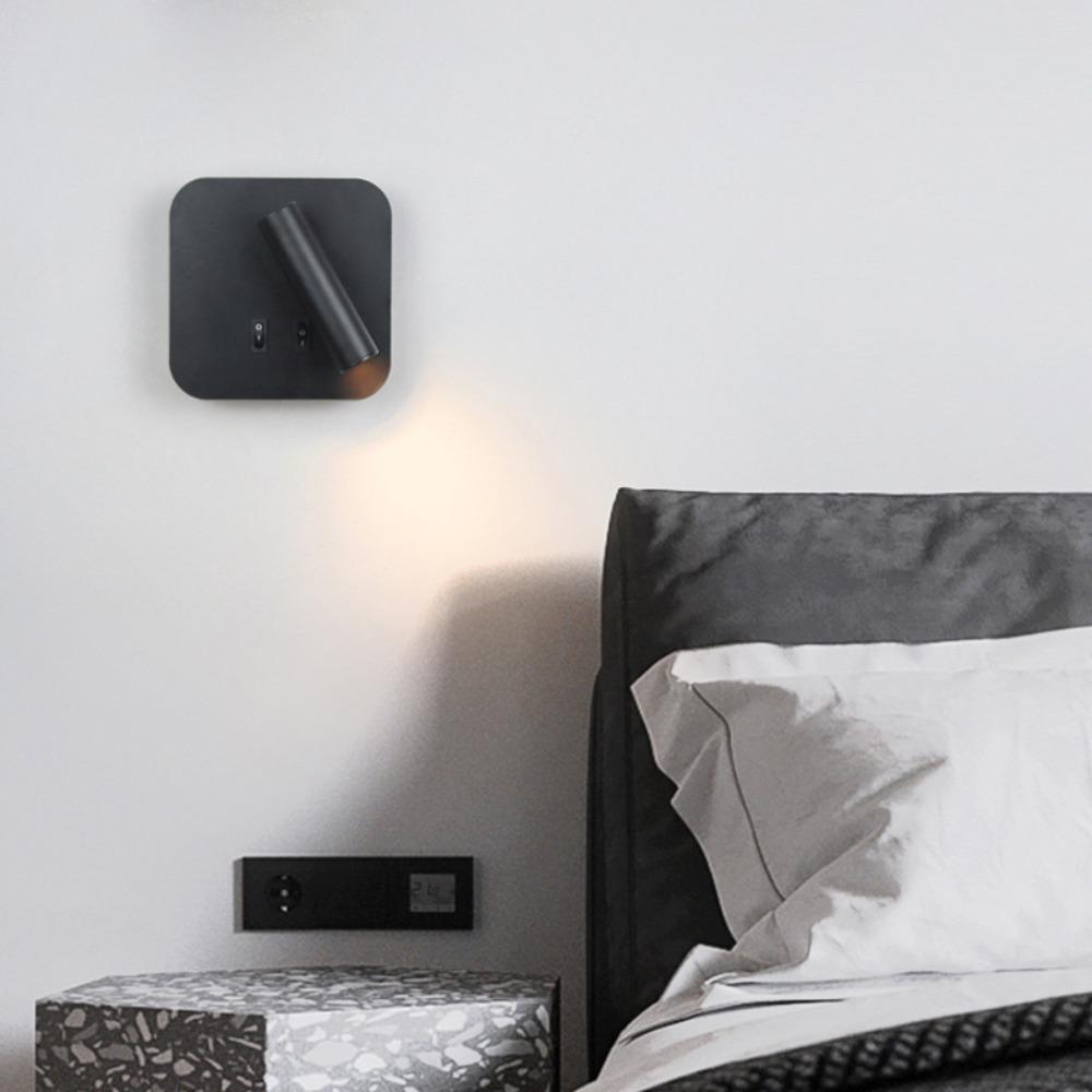 Dual Switch Reading Wall Lamp 350 Degree Rotating Rotating Light LED Wall Light  Bedhead Area