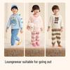 Balabala Kids' 2025 Winter Half-Velvet Pajama Set