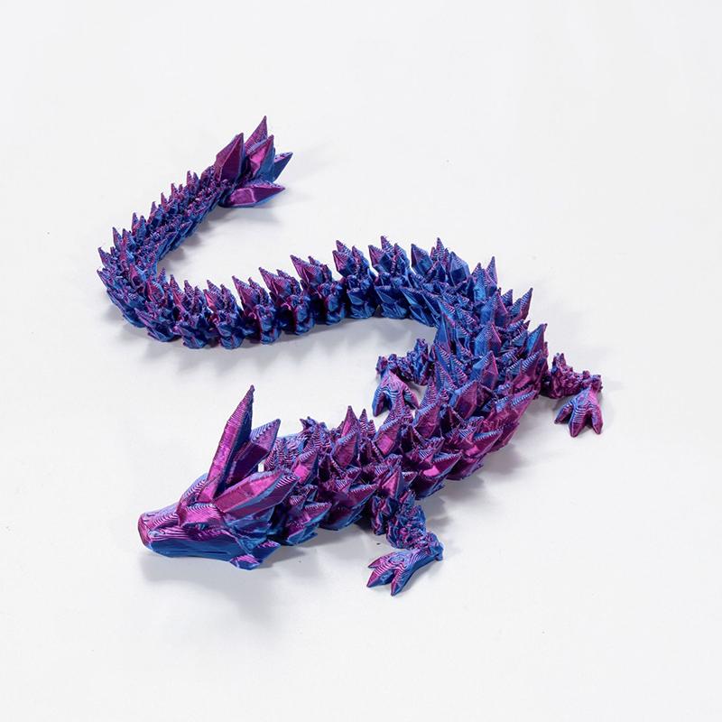 3D Printed Articulated Dragon Dragon Flexible Realistic Made Ornament Toy Model Home Office Decoration Decor Gifts