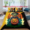Halloween - Style Digital Printed Duvet Kit - Polyester - Bedroom Decor -1 Bed cover +2 Pillowcases (no pillow core)