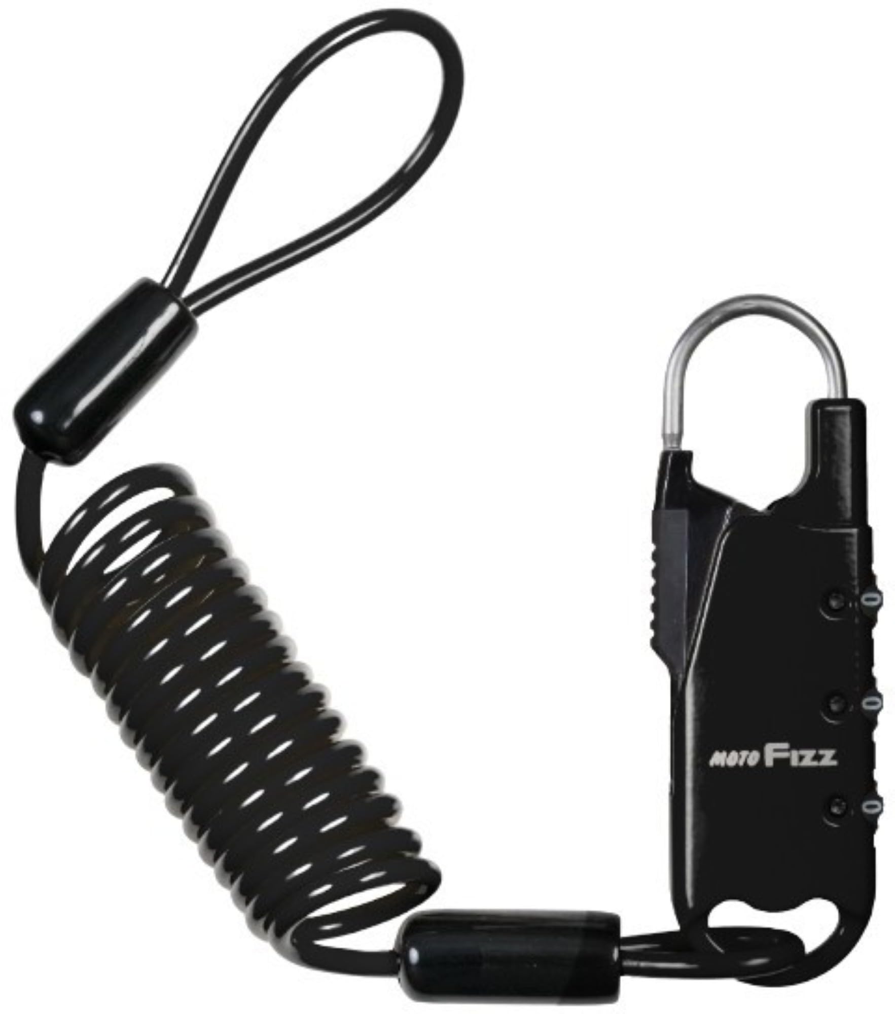 TANAX MotoFizz Motorcycle Wire Lock for Coil Dial Anti-Theft On-Bags, Type, Black, 1200mm, Lock, MFK-9003 чёрный