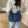 Fashi Denim Sewing Thread Solid Interior Compartment Shoulder Bags 2026 High Quality Bags for Women Zipper Women's Handbags