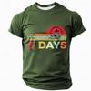 Herren 3D Celtics Lebensbaum T-Shirt Kurzarm T-Shirt 3D Druck Rundhals Shirt Wikinger Designer Party Straße Lässig Marineblau