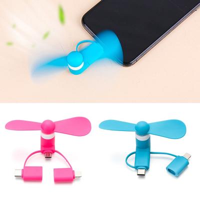 For Type-c 3in1 For Android For IPhone Portable Phone Fan Mobile Phone Cooler Mini