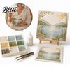 Sea Glass Collage Kit DIY Psalms Mosaic Art Kit Christian Craft with Unique Birthday Gifts for Her Inspirational Bible Verse Design Religious