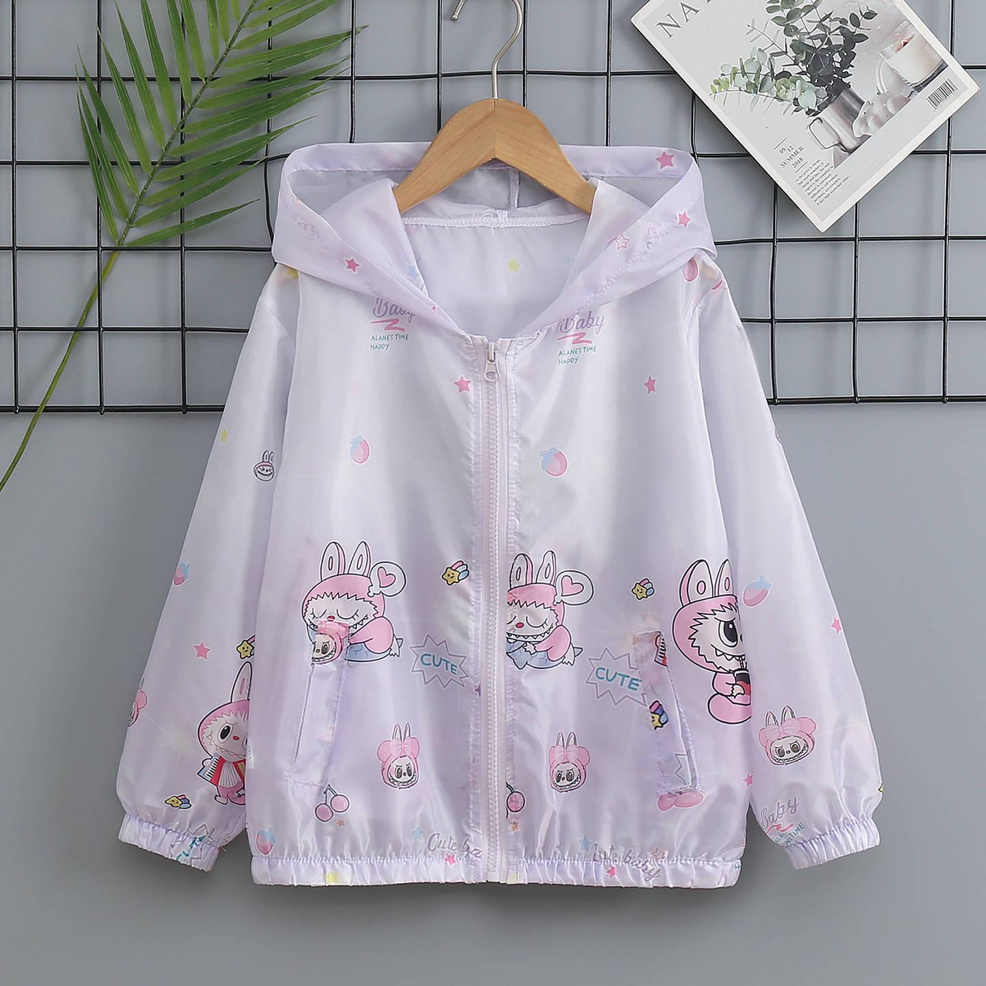 Girls Lightweight Cartoon Sun Protection Jacket - Breathable, Stylish & Perfect for Summer 2026 150