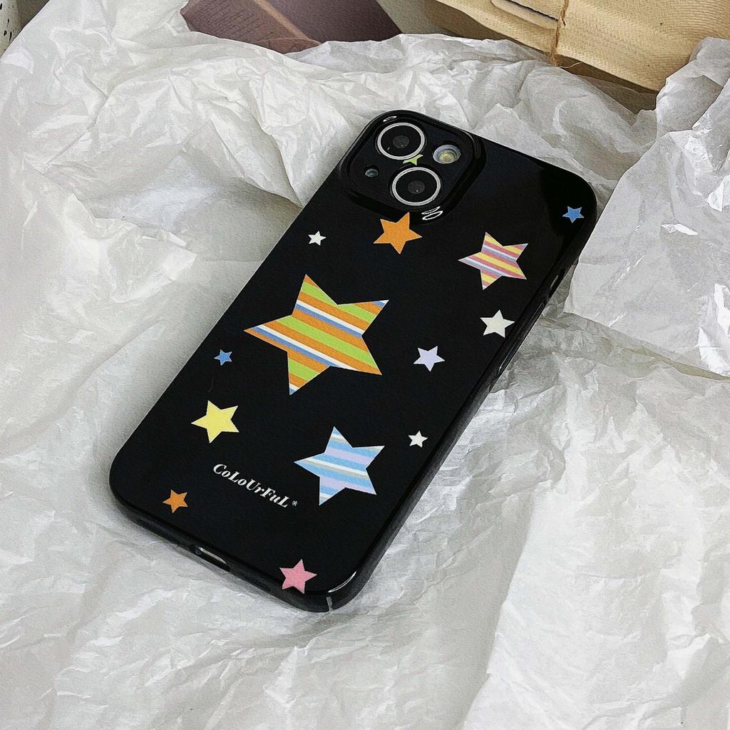 Sterne Bunt Niedlich Ins Stoßfest Schutz Handyhülle Für Iphone 13 Pro Max 14 11 12 Promax Cartoon Rutschfeste Rückseite Hülle Capa