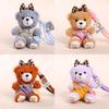 Teddy Bear Cute Keyring Pp Cotton Filling Girls Backpack Decoration Pendant Gift