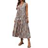 2026 TikTok-Inspired European and American Resort Style Sleeveless Tassel Dress for Women