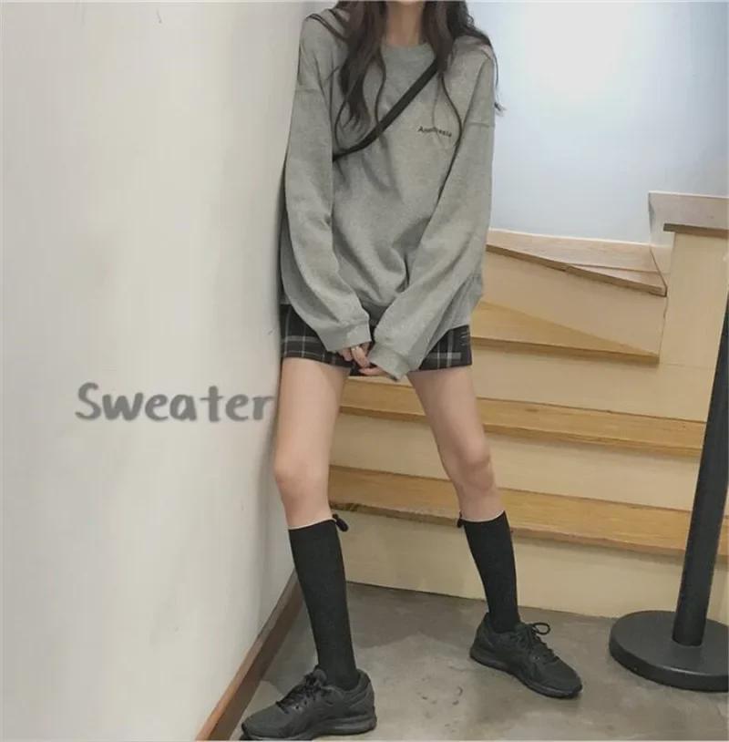 2024 Fall Korean Style Loose-Fit Long-Sleeve Sweater for Female Students - Slim, Trendy, and Lightweight Jacket