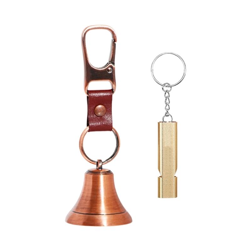 Bear Bell for Outdoor Safety Loud Ringing to Deter Wildlife Easy Clip Attachment Alloy Lightweight Design for Hiking