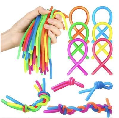 Noodles Bag Elastic Rope Fidget Toy Silent Sensory Relief Adult Anxiety Stress  Children Adult Toys