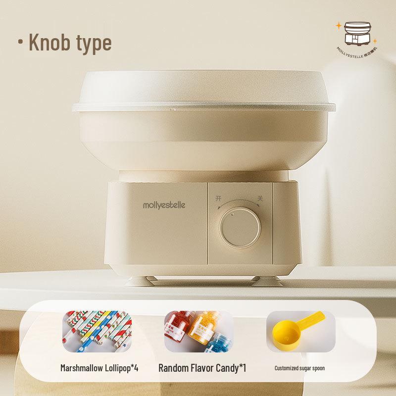 Mollyestelle Automatic Cotton Candy Maker for Kids and Home Use