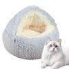Winter Thermal Shell Cat Bed Soft Plush Pets Bed Shell-Shaped Semi-enclosed Cat Sleeping Nests For Small Dogs Kitten Bed