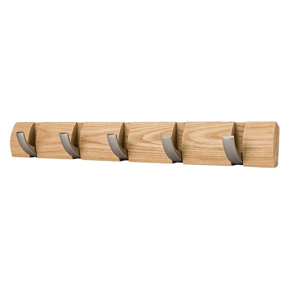 Umbra Flip Hook Věšáky na kabáty FLIP 5 HOOK Věšák na kabáty Vnitřní hák Věšák s 5 háčky, Nástěnný, Stylový, 318850-390, Přírodní, PŘÍRODNÍ, Věšák, [Použitý]