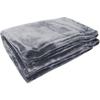 Golden Fleece Microflannel Blanket - 220 X 240 Cm - Grey Color