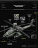 1/46 AH-64 Apache Alloy Utility Attack Advanced Helicopter Model Diecasts Metal Fighter Aircraft Model Sound Light Kids Toy Gift