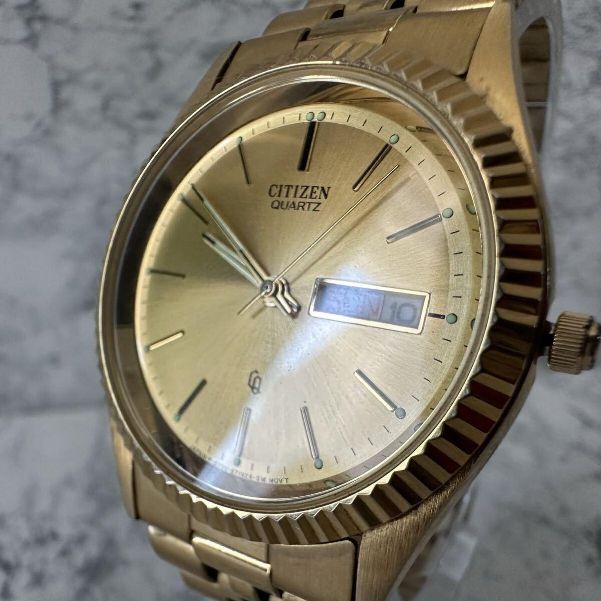 Rare CITIZEN Citizen 6100-S26585 Gold Working Item Quartz