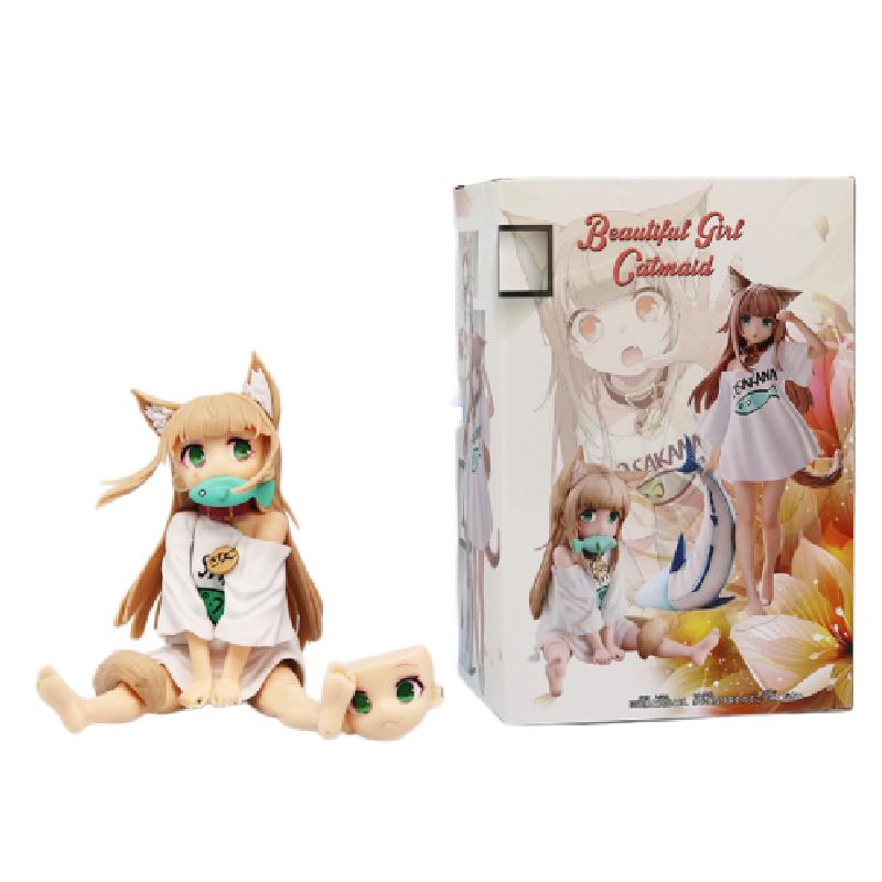 Neko Ga Onnanoko Kinako Anime Beauty Girl Pvc Model Action Collection Figure