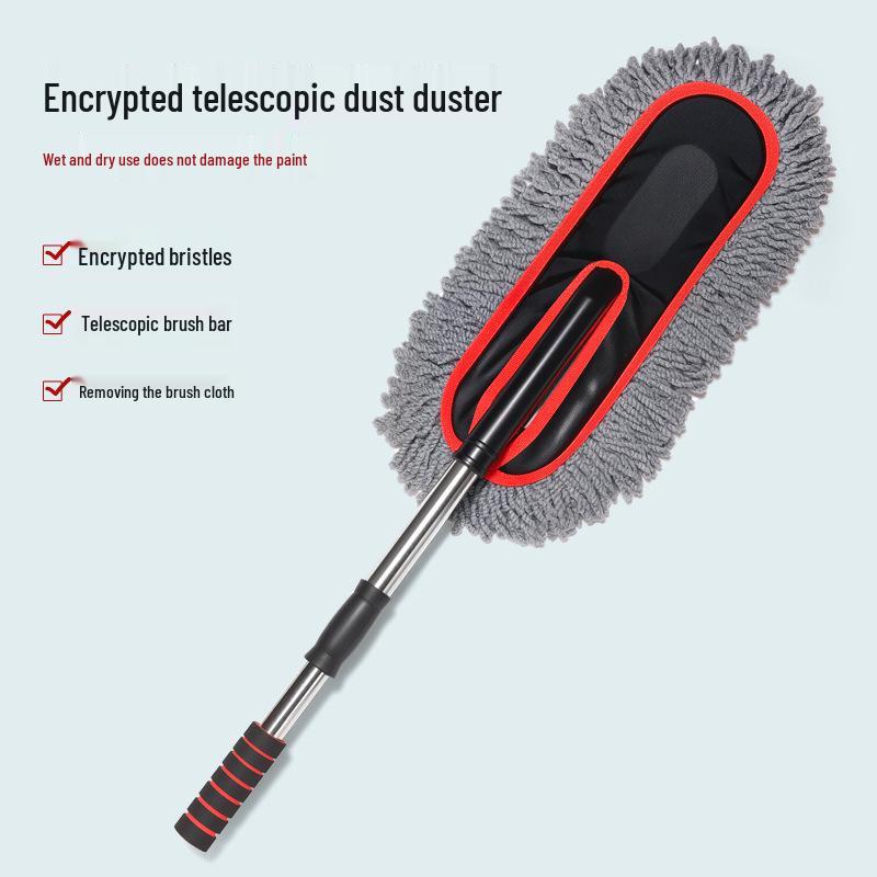 Car Duster and Wax Mop Brush - Multipurpose Cleaning Tool for Vehicles