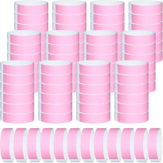 1200 Pcs Plastic Paper Wristbands for Events Neon Color Wrist Bands Concert Identification Wristbands Paper Bracelets Wristbands Party Hand Bands