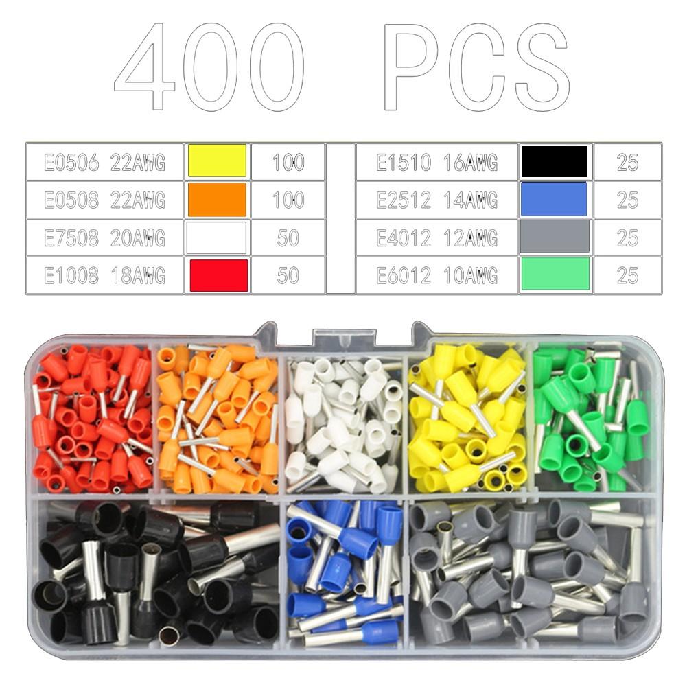 

Коробки з кольоровим кодуванням Клемні колодки холодного пресування Трубчастий термінал європейського стилю 400