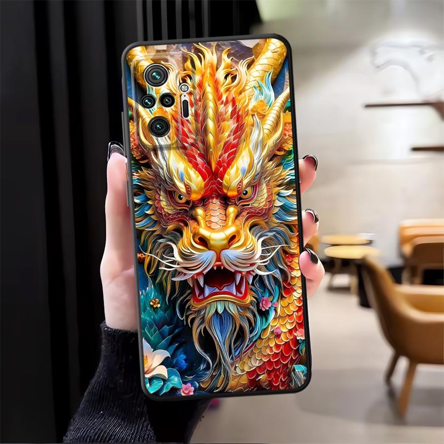 Phone Cover Case for Xiaomi Redmi Note 14 K80 12C 13C 14C 12 11 A1 9 8 7 13 Pro Plus A4 A5 10 A3 A2 A1 K40 Cool Dragon