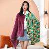 Lannel Tanjiro Nezuko Kimono Shawl Blanket Anime Print Cosplay Shinobu Zenitsu Giyuu Wear BComfortable Adult Home Loungewear Cos