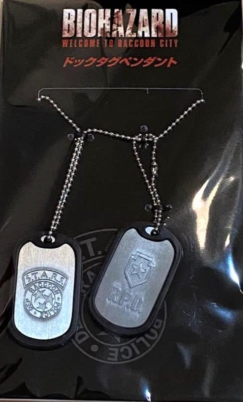 Resident Evil Dog Tag Pendant Welcome to Raccoon City Official Merchandise