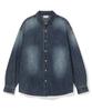 BEENTRILL Vintage Washed Denim Shirt (Indigo)