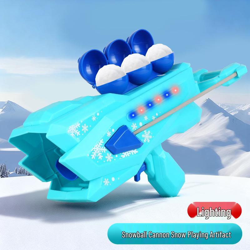 Children's Snowball Launcher - Winter Outdoor Play Snowball Thrower and Clip for Snowball Fights