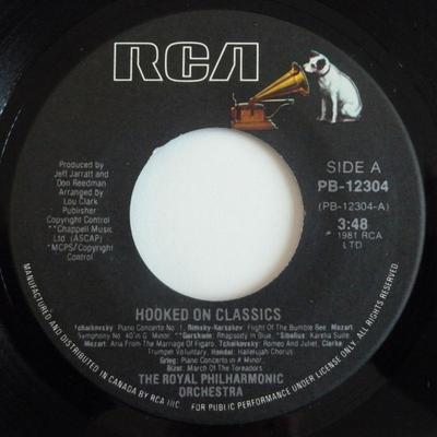 7inch Record ROYAL PHILHARMONIC ORCHESTRA - Hooked On Classics PB12304 RCA 1981 Canada Dance & Electronica Used