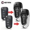 KEYYOU Modified 3 Buttons Flip Remote Car Key Shell Case Fob For Hyundai Picanto Solaris Sportage For Kia Picanto Sportage K5