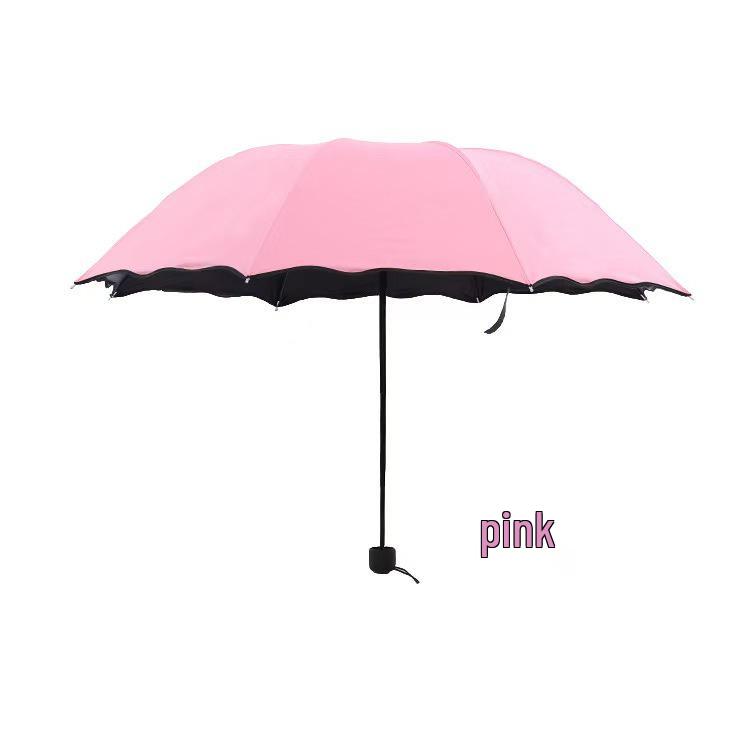 Creative Folding Water-Activated Blooming Lotus Umbrella - Weather-Resistant, Sun Protection, and Customizable Advertising Umbrella.
