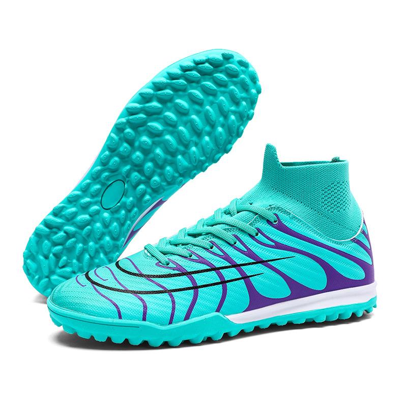 

Spot football shoes men s and women s long nails broken nails adult sports shoes large size TF artificial grass training shoes 45