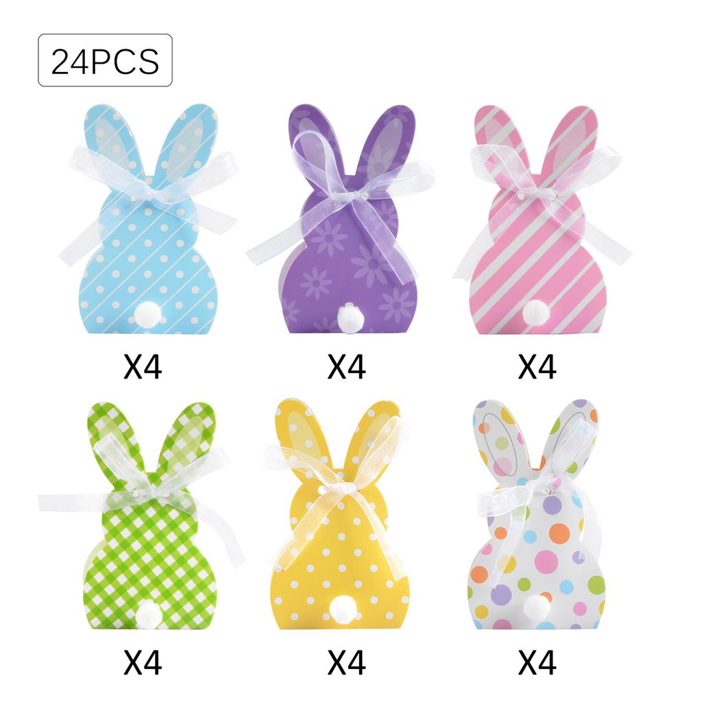 3D Easter Treat Boxes Easter Gift Boxes Bunny Eggs Chicks Goodies Candy Boxes Cookies Containers Cardboard Boxes Bulk For Kids