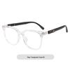 Wood Grain TR Rice Frame Glasses - Unisex, Anti-Blue Light, Student Myopia Glasses