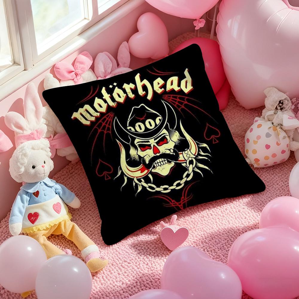Cool M-MotorheadeS Pillow Case Soft Plush Fabric Double-Sided Printed Cushion Cover Warm Winter Sofa Pillow Case