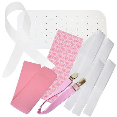 Hakama Ankleidezubehör-Set (9 Stück): Yukata Zubehör Set (freie Größe), 4 Taillenbänder, Kragensteifer, Obi-Brett, magischer Gürtel, Wickelgürtel,