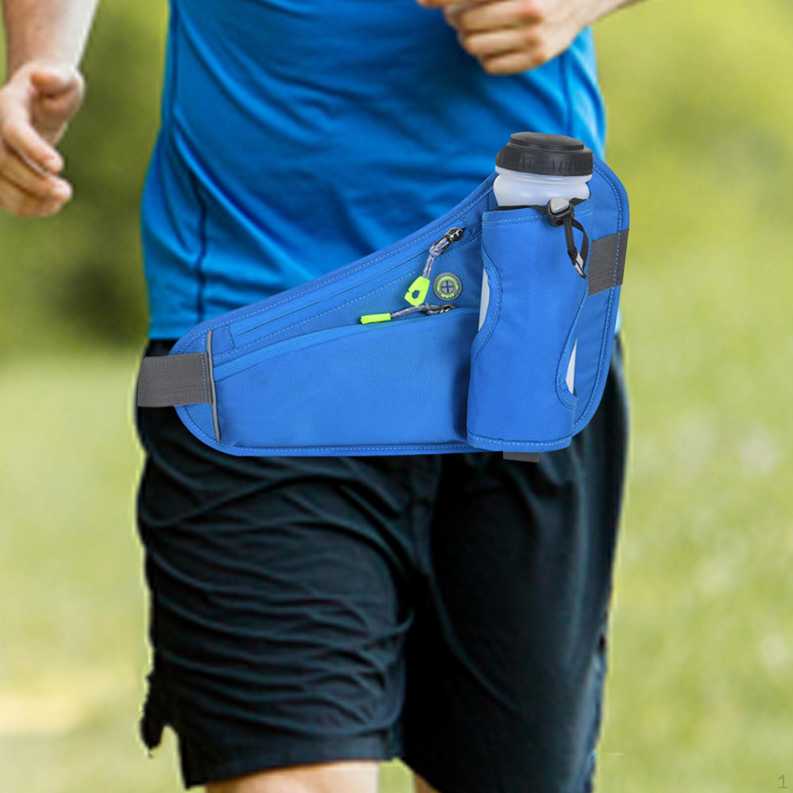 Поясная сумка для активного образа жизни с держателем для питья синий
