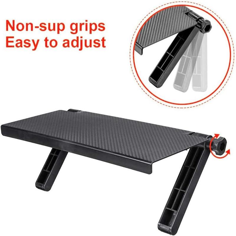 Desktop Screen Top Storage Shelf Rack Holder Computer Monitor Desktop Stand TV Rack Display Shelf Organizer Bracket No Punching